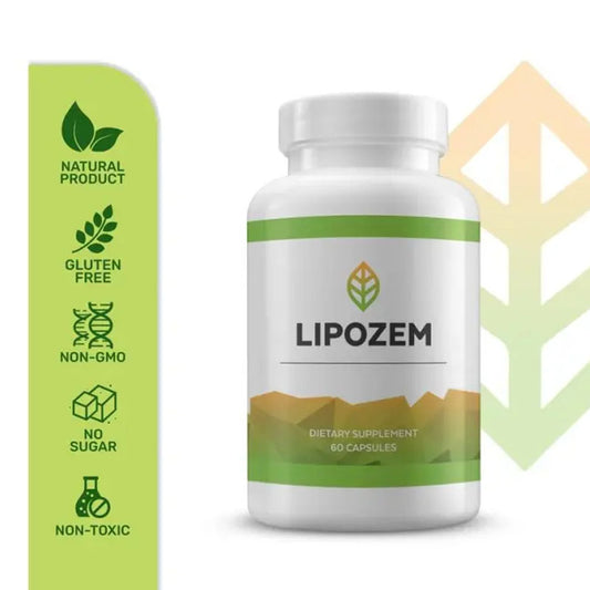 Lipozem - 100% Natural Advanced BHB Formula - 60 Capsules - 2 Capsules per Day - Healthcare Supplement - Gluten-Free Sugar-Free Vegan Non-GMO