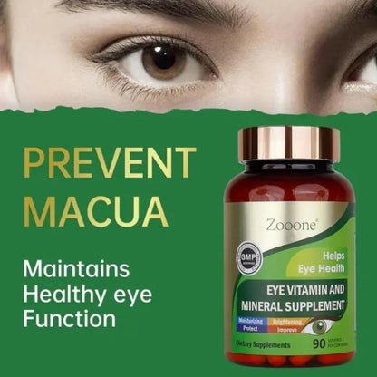 90 Tablets Healthcare Dietary Fitness Edible Bathroom,Lutein Eye Vitamin Supplement for Macular Health and Dry Eyes, with Lutein, Zinc, Vitamin C/E and Zeaxanthin to Help Maintain Eye Health