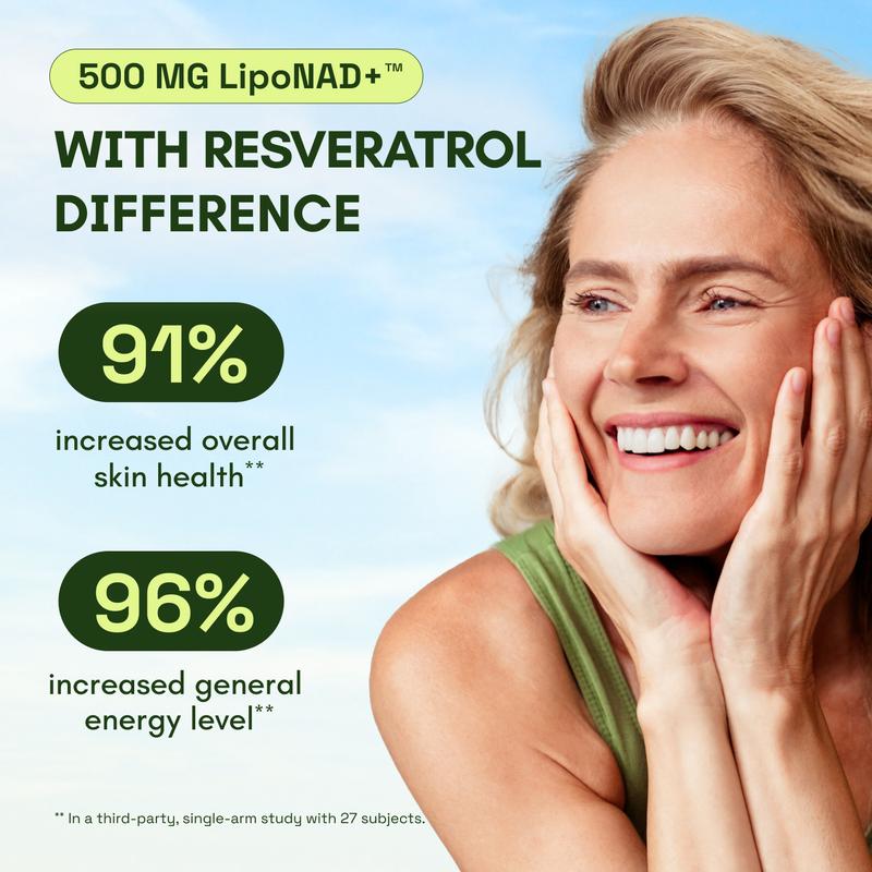 Cata-Kor NAD Advanced 500mg - NAD + Supplement for Skin Aging Support, Energy, and Focus - 60 Count - reviously known as Reus Research NR 900