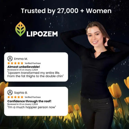 Lipozem - 100% Natural Advanced BHB Formula - 60 Capsules - 2 Capsules per Day - Healthcare Supplement - Gluten-Free Sugar-Free Vegan Non-GMO